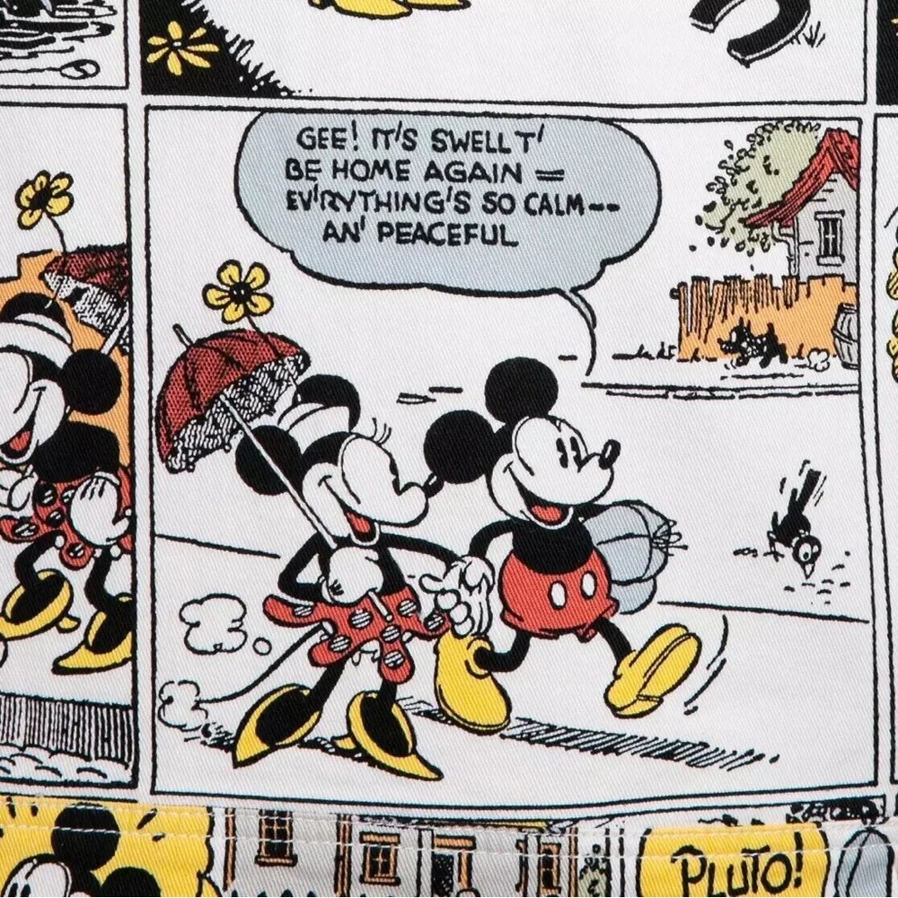 NWT RARE Disney Parks 2022 Mickey and‎ Friends Comic Denim Jacket Adult XXL - Picture 4 of 13